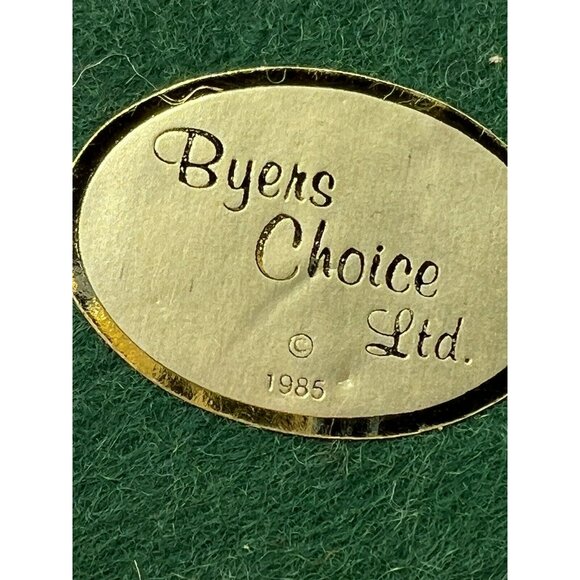 Byers Choice Victorian Man Caroler Sheet Music Tan Coat 1985 13 inch Bumpy Base - Picture 8 of 9